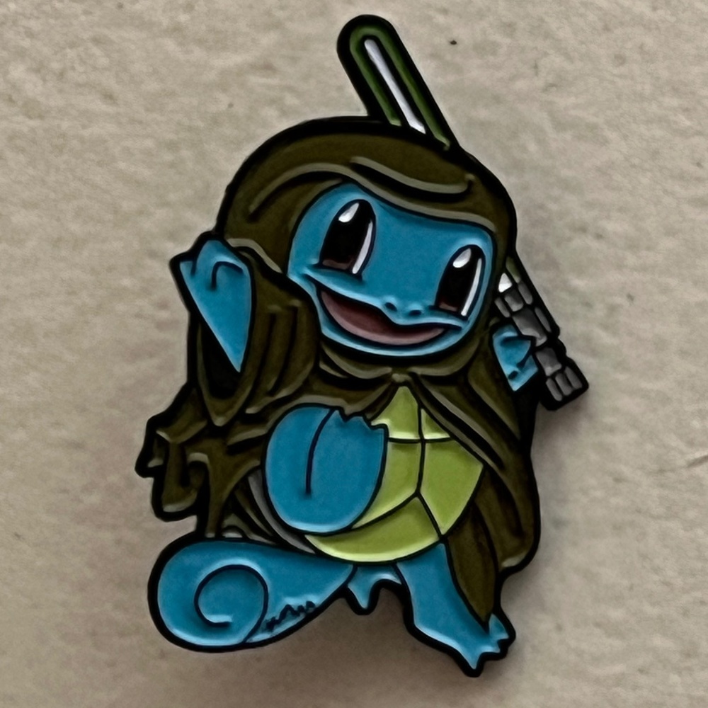 Squirtle Obi Wan Kenobi Star Wars Mashup Pokemon Enamel Pin Pins Brooch Hat
